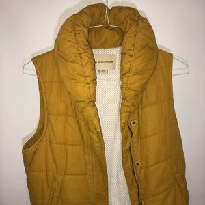 Pilcro Jacket Vest Muatard/Yellow Color Size M